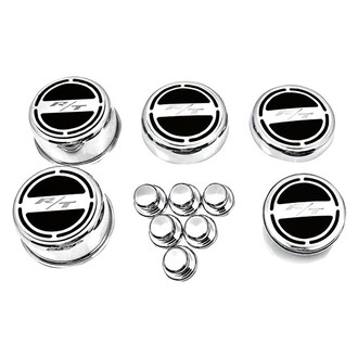 ACC® - Brushed Black Solid Cap Cover Set with RT Logo