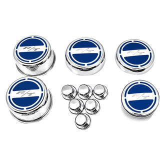 ACC® - Brushed Dark Blue Solid Cap Cover Set with RT Logo