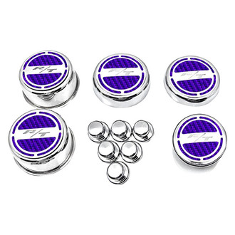 ACC® - Brushed Purple Carbon Fiber Cap Cover Set with RT Logo