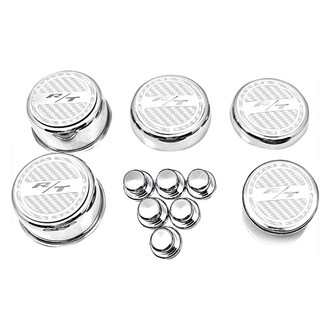 ACC® - Brushed White Carbon Fiber Cap Cover Set with RT Logo
