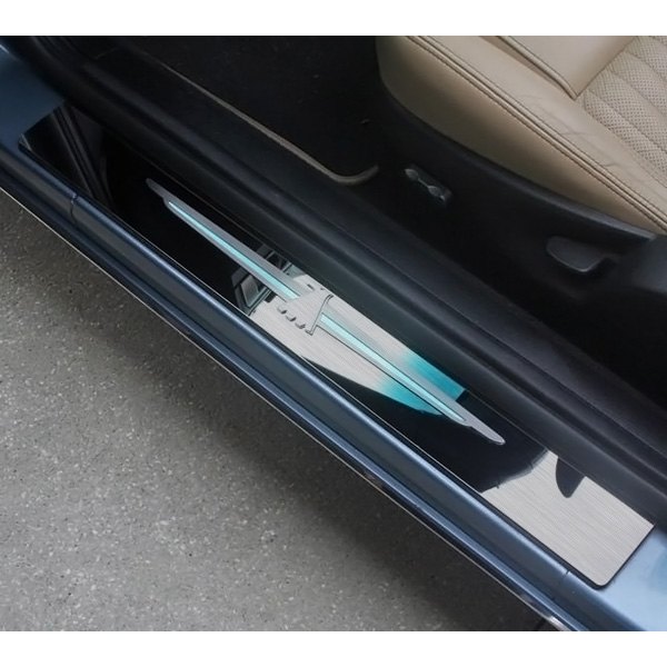 American Car Craft® - Polished Door Sills with Thunderbird Logo