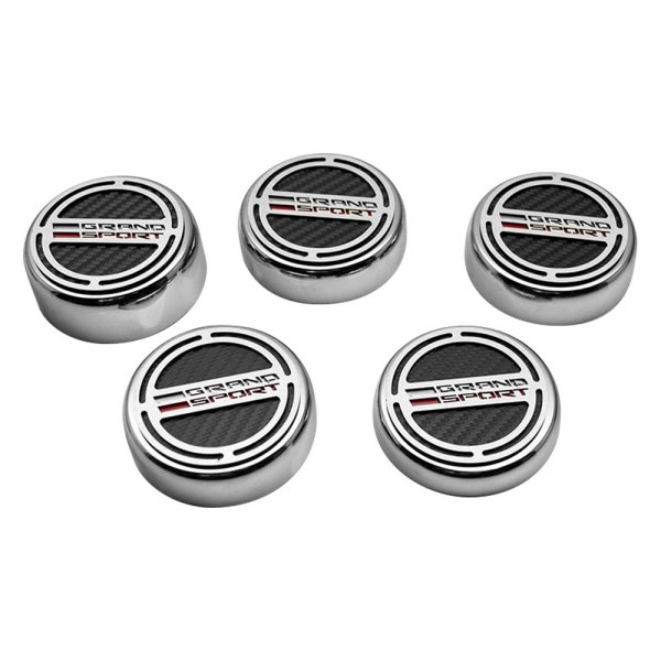 American Car Craft® 053095 - Carbon Fiber Cap Cover Set with Grand ...