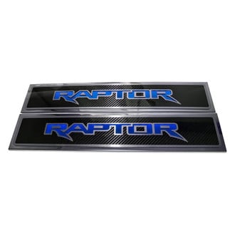 ACC® - Illuminated Polished/Carbon Fiber Front Door Sills with Raptor Logo