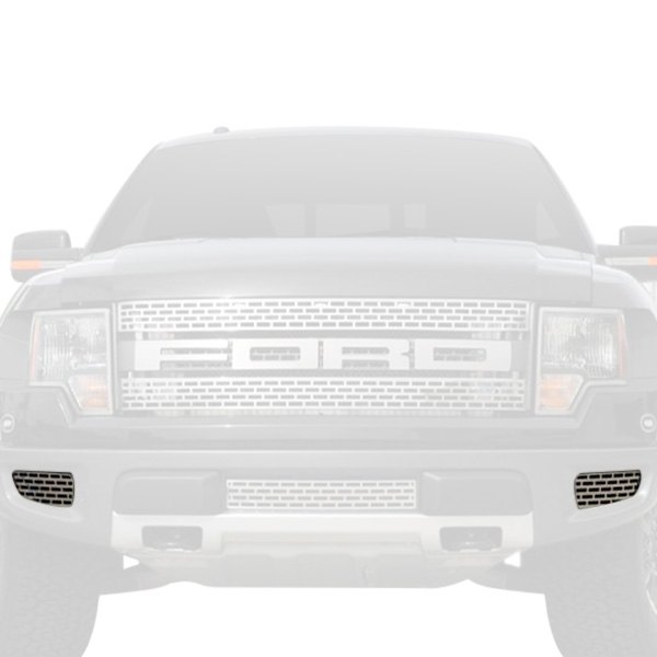 ACC® - 2-Pc Brushed CNC Machined Side Bumper Grilles