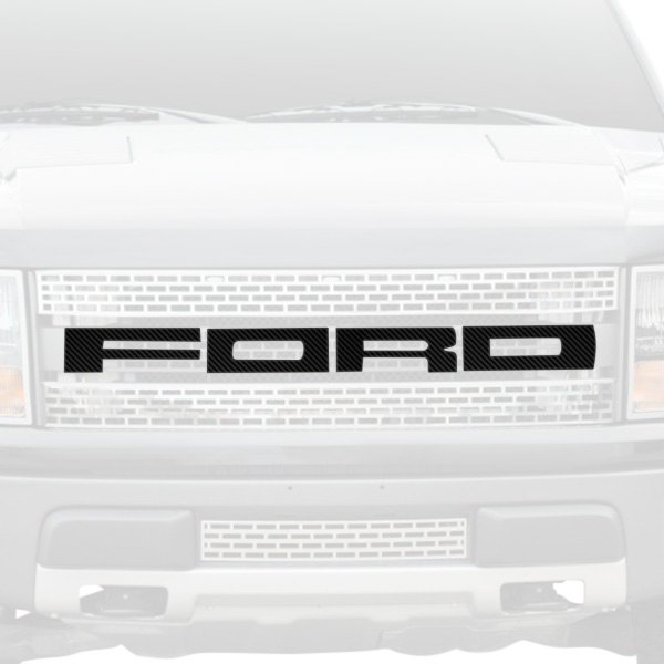 ACC® - "Ford" Carbon Fiber Wrapped Front Grille Lettering