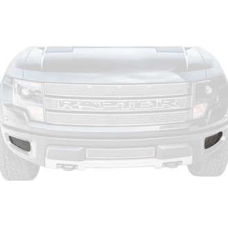 ACC® - 2-Pc Polished Laser Mesh Bumper Grilles