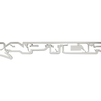 ACC® - Frame Style "Raptor" Brushed Exterior Badges
