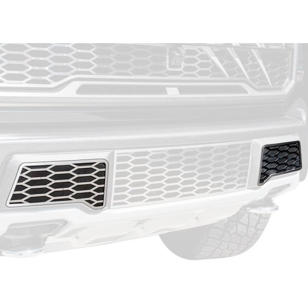 ACC® - 2-Pc Grille Style Polished CNC Machined Side Bumper Covers