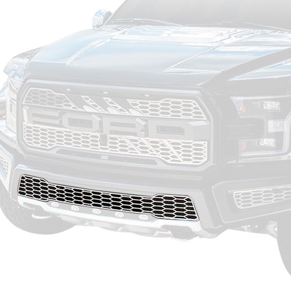 ACC® - 1-Pc Brushed CNC Machined Center Bumper Grille