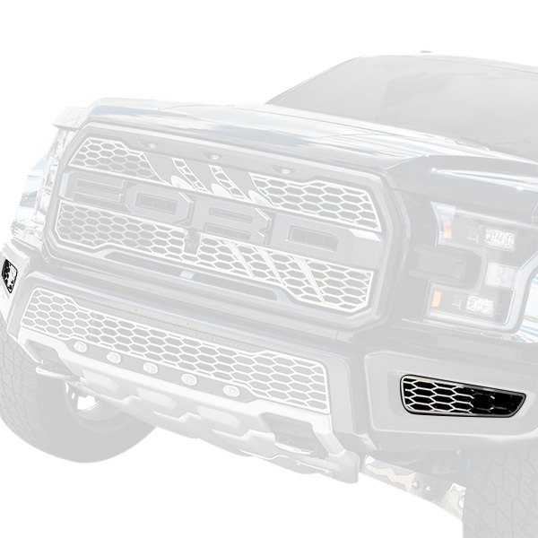 ACC® - 2-Pc Factory Style Brushed CNC Machined Side Bumper Grilles