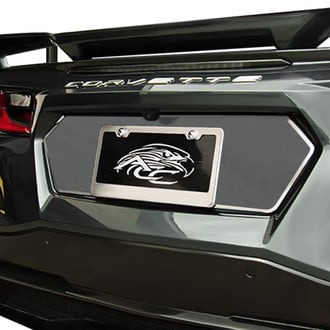 ACC® - Brushed License Plate Frame with Brushed Stainless Trim