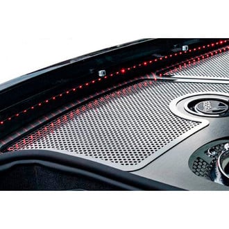 ACC® - Brushed Fender Covers with Polished Perforated Inserts