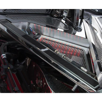 ACC® - Polished Rear Crossmember Covers with Carbon Fiber Top Plate