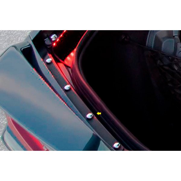 American Car Craft® - Chrome Rear Trunk Deck Button Kit