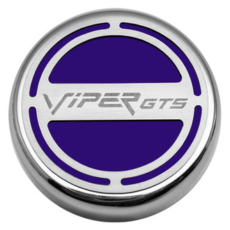 ACC® - Chrome Plum Crazy Purple Solid Cap Cover Set with Viper GTS Logo