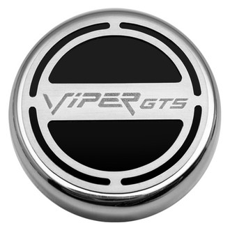 ACC® - Chrome Black Solid Cap Cover Set with Viper GTS Logo
