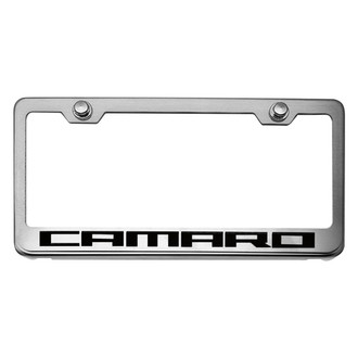 ACC® - Brushed License Plate Frame with Camaro Logo