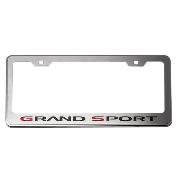 American Car Craft® - GM Licensed Series License Plate Frame with Grand Sport Logo