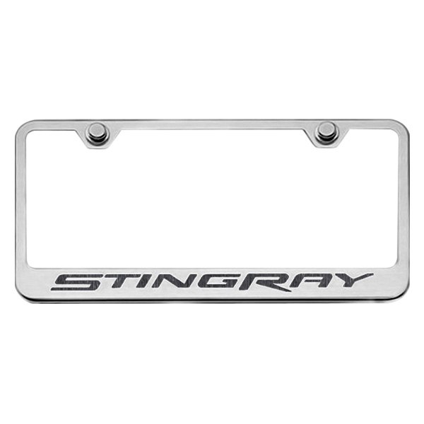 American Car Craft® - GM Licensed Series License Plate Frame with Stingray Logo