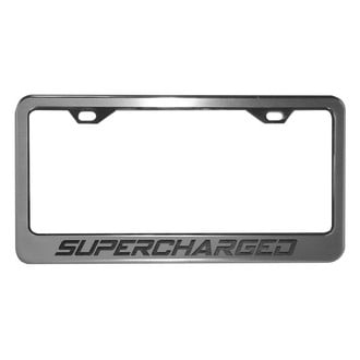 ACC® - Brushed License Plate Frame with Supercharged Logo