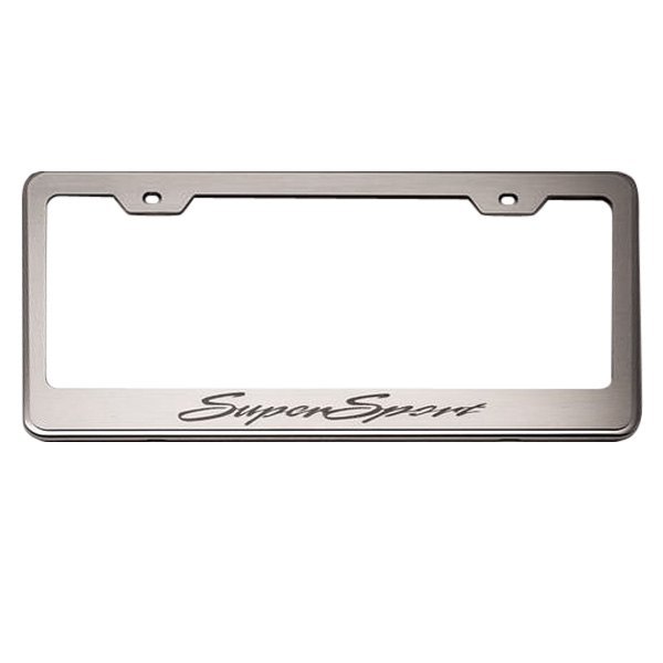 American Car Craft® - GM Licensed Series License Plate Frame with Super Sport Etched