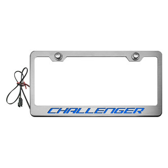 ACC® - Brushed License Plate Frame with Illuminated Logo