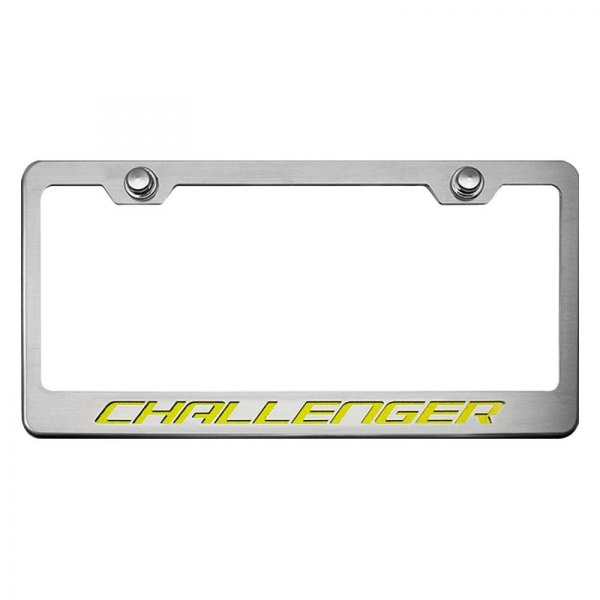 American Car Craft® - MOPAR Licensed Series License Plate Frame with Challenger Logo