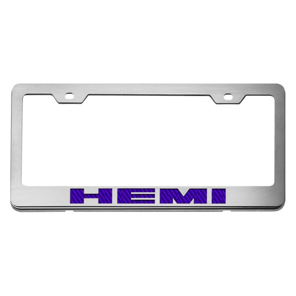 American Car Craft® - License Plate Frame with HEMI Logo