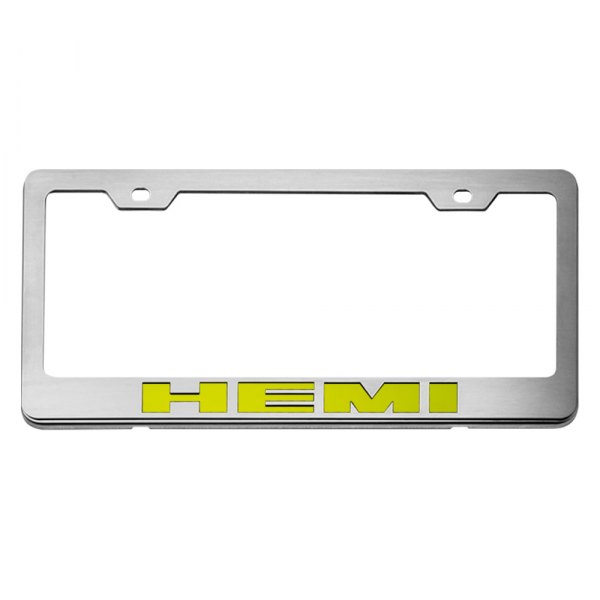 American Car Craft® - License Plate Frame with HEMI Logo