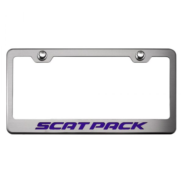 American Car Craft® - License Plate Frame with Scat Pack Logo