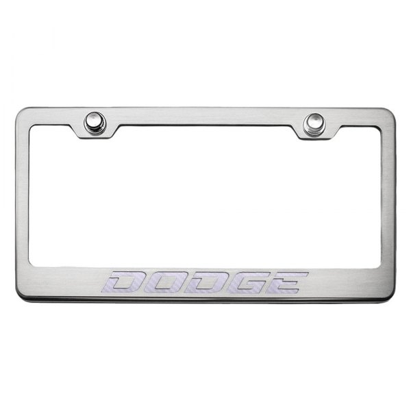 American Car Craft® - License Plate Frame with Dodge Logo