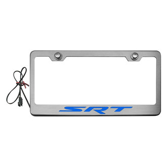ACC® - Brushed License Plate Frame with SRT Logo and Illuminated