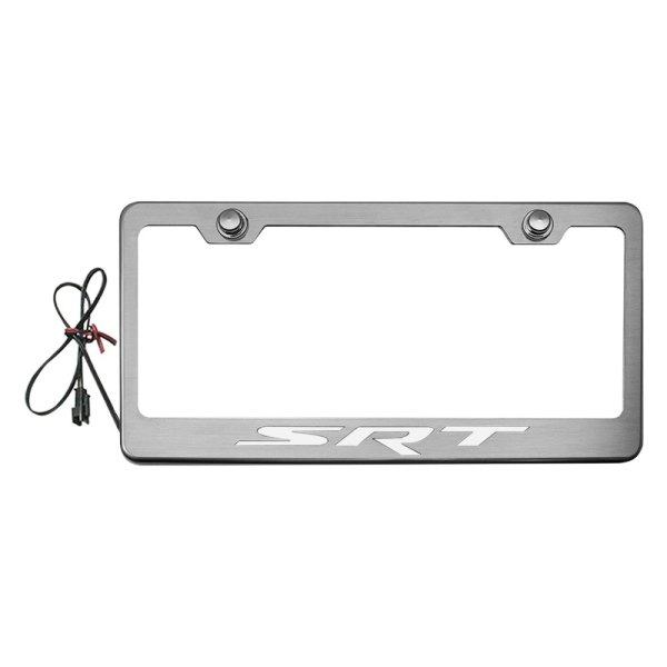 American Car Craft® - License Plate Frame with SRT Logo Illuminated