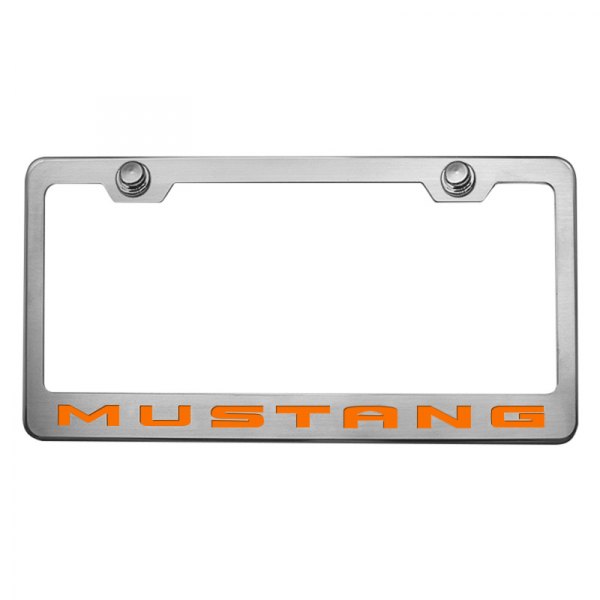 American Car Craft® - License Plate Frame with Mustang Logo