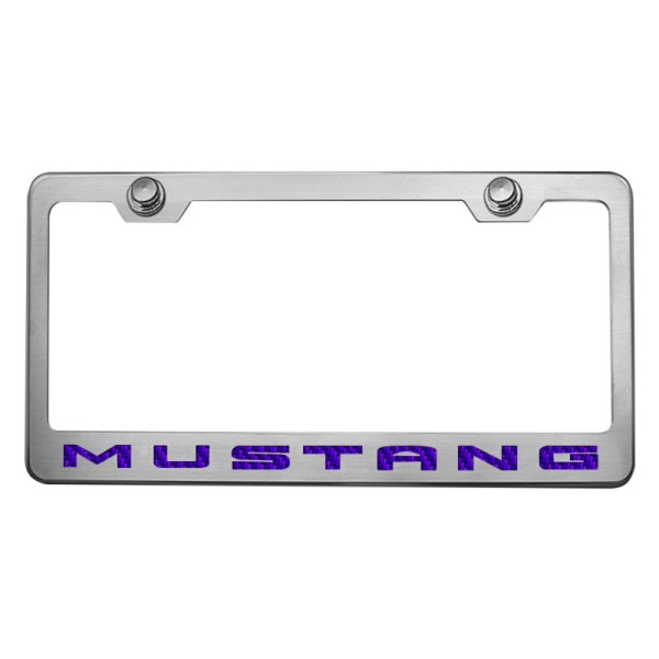 American Car Craft® - License Plate Frame with Mustang Logo