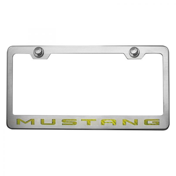 American Car Craft® - License Plate Frame with Mustang Logo