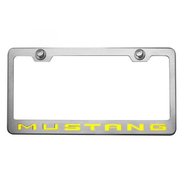 American Car Craft® - License Plate Frame with Mustang Logo