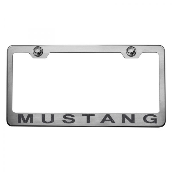 American Car Craft® - License Plate Frame with Style 2 Mustang Logo