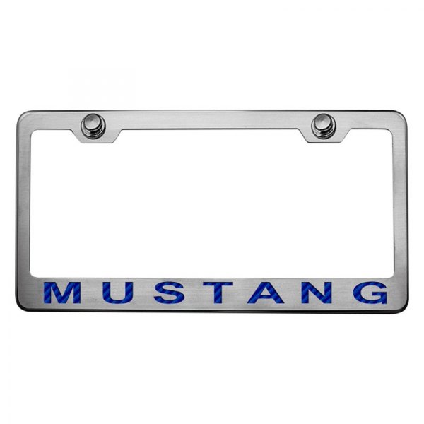 American Car Craft® - License Plate Frame with Style 2 Mustang Logo