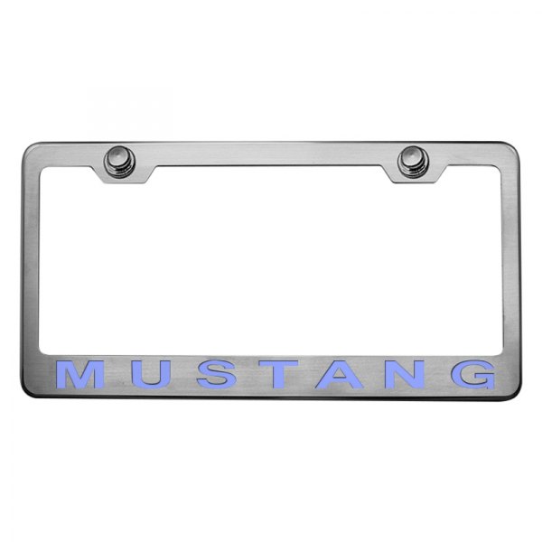 American Car Craft® - License Plate Frame with Style 2 Mustang Logo