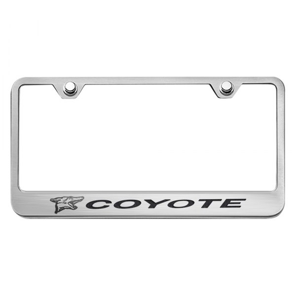 American Car Craft® - License Plate Frame with Coyote Logo