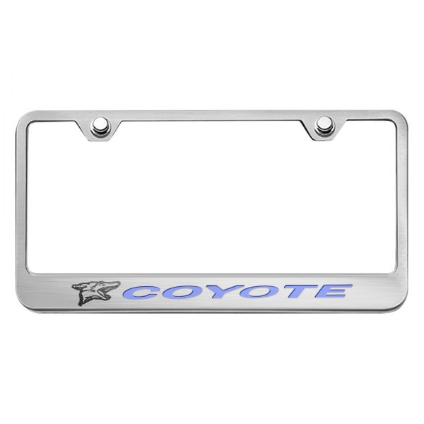 American Car Craft® - License Plate Frame with Coyote Logo