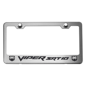ACC® - Brushed License Plate Frame with SRT 10 Logo