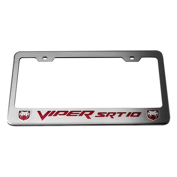 American Car Craft® - License Plate Frame with SRT 10 Logo