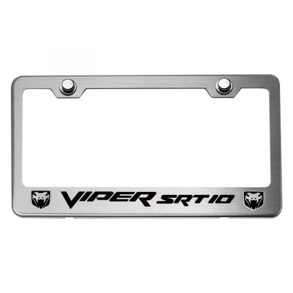 American Car Craft® - License Plate Frame with SRT 10 Logo