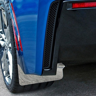 ACC® - Polished Mud Guard Kit with Carbon Fiber Backing