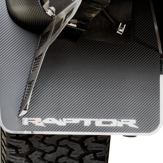 ACC® - Raptor Style Polished Mud Guards with Carbon Fiber Backing
