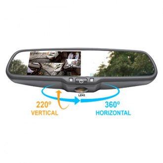 Accele® - Opitx 360™ Rear View Mirror 360 Camera with DVR