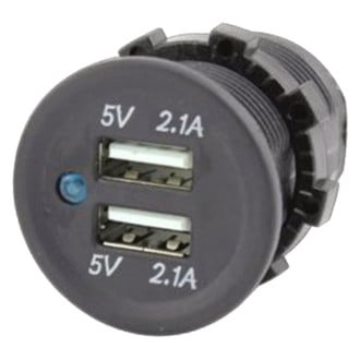 Accele® - Round Flush Mount Dual 2.1A/2.1A USB Charger