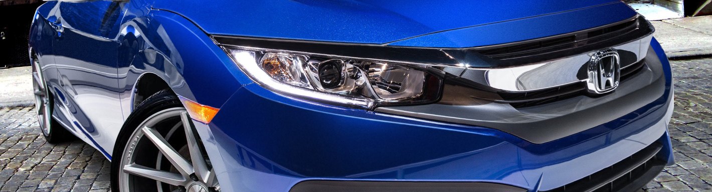 For Honda Civic 2016-2018 Blue Steel Steering Wheel Bottom Cover Trim *1